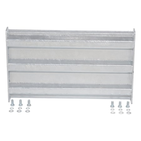 Vestil Bolt-On Style Guard Rail 2 Ft Galvanized GR-F3R-BO-2-HDG